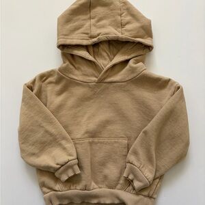 Primark Beige Kids Hooded Sweatshirt with Kangaroo Pocket